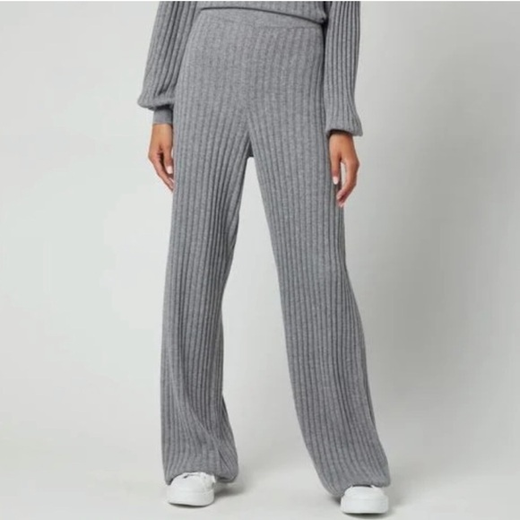 Ted Baker Yadira Gray Sweater Ribbed Knit Trouser TB 3 US (8-10) NWT - Picture 1 of 5